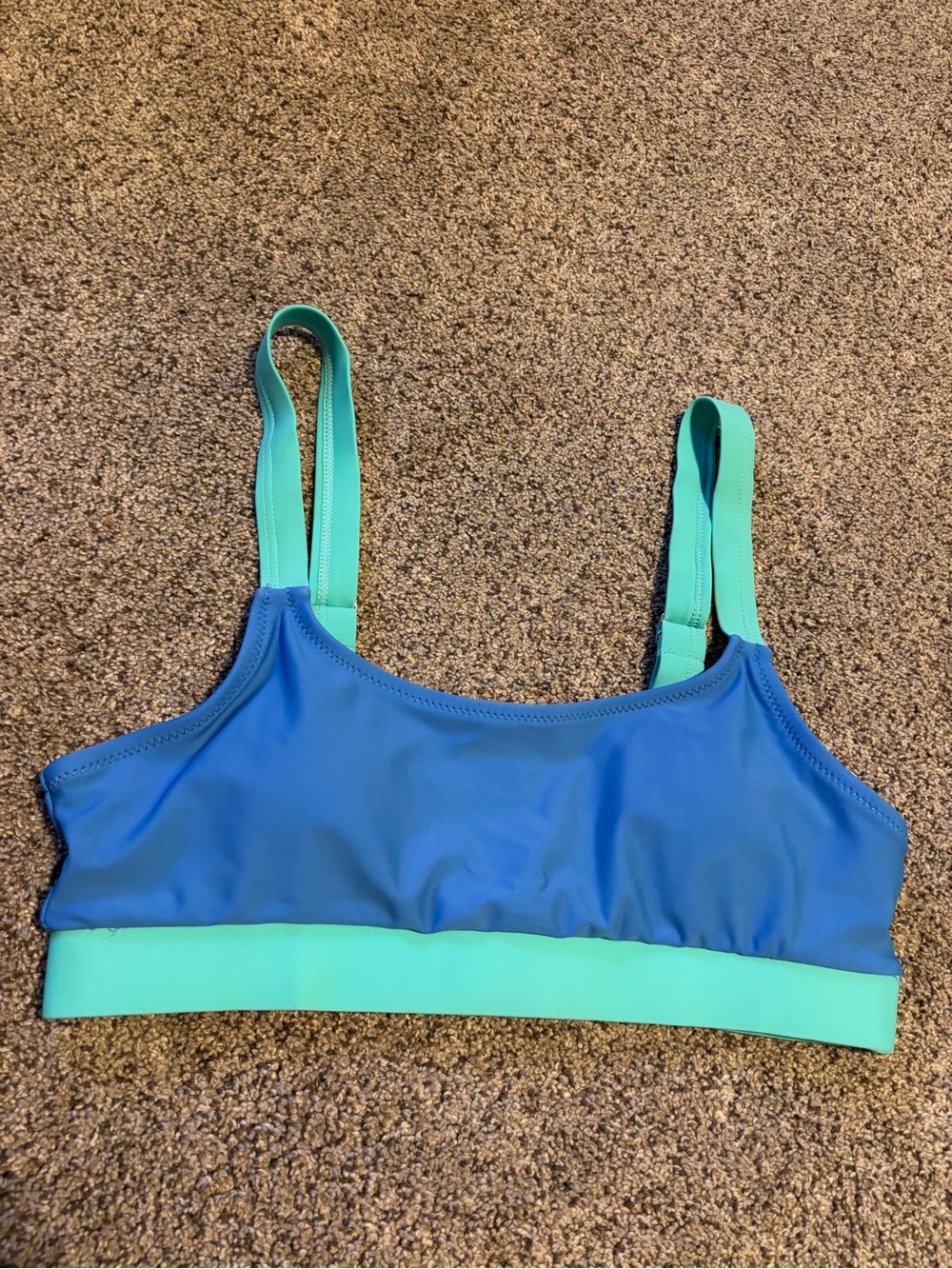 Blue and Aqua Women’s Swim Bikini Top